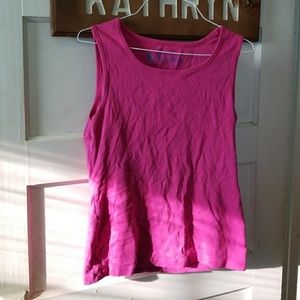 Hot pink tank top/muscle top